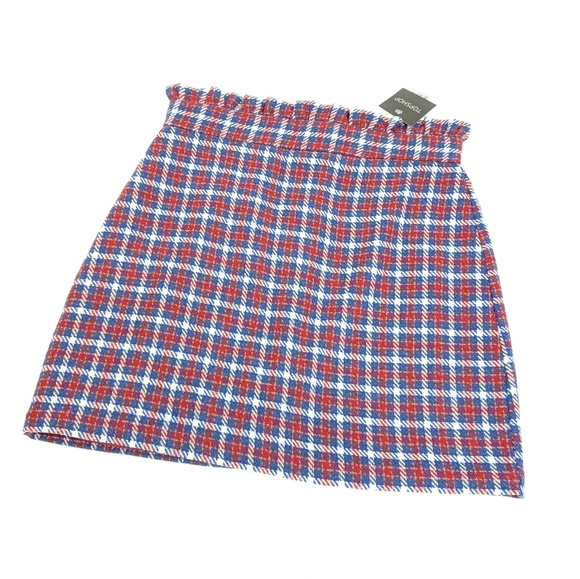 Topshop Dresses & Skirts - NWT Topshop wool blend plaid skirt